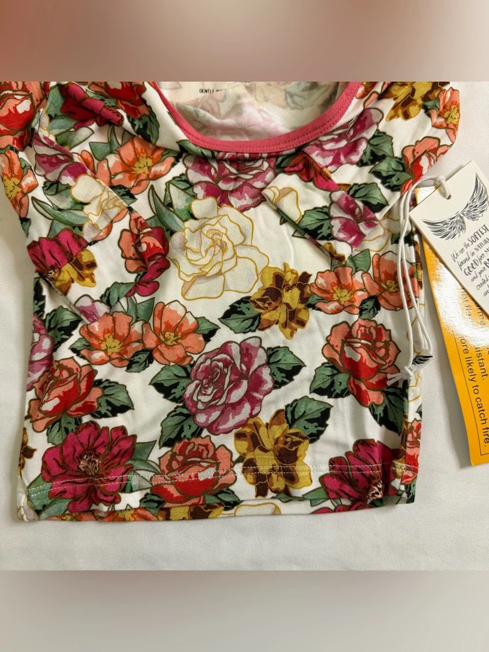 Free‎ Birdees Bamboo Pajama Set NWT 6-12 Months Floral